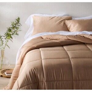 King/California King Rayon from Bamboo Comforter Set Light Adobe Clay - Casaluna